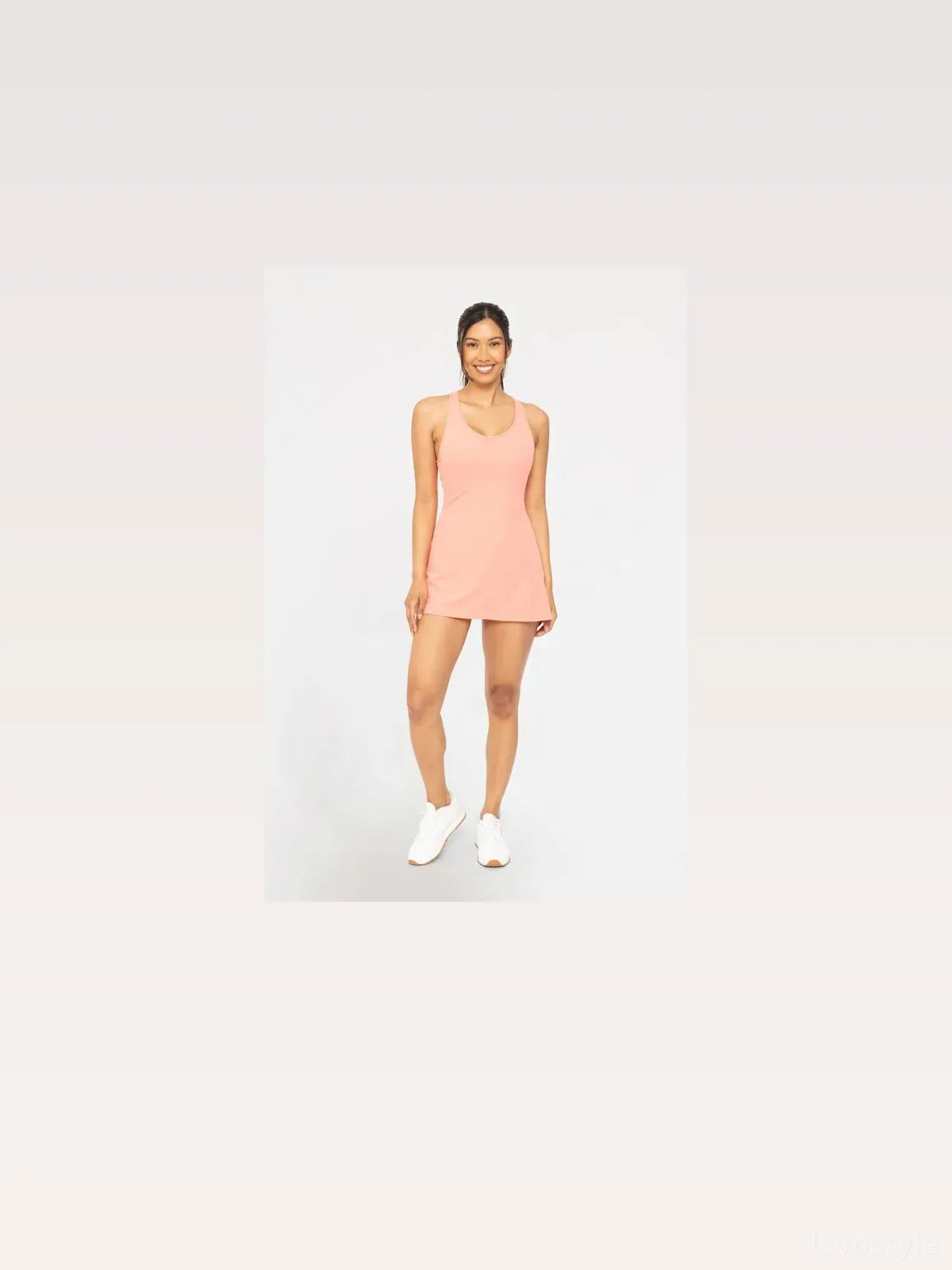 Twist Racerback Fit-and-Flare Dress