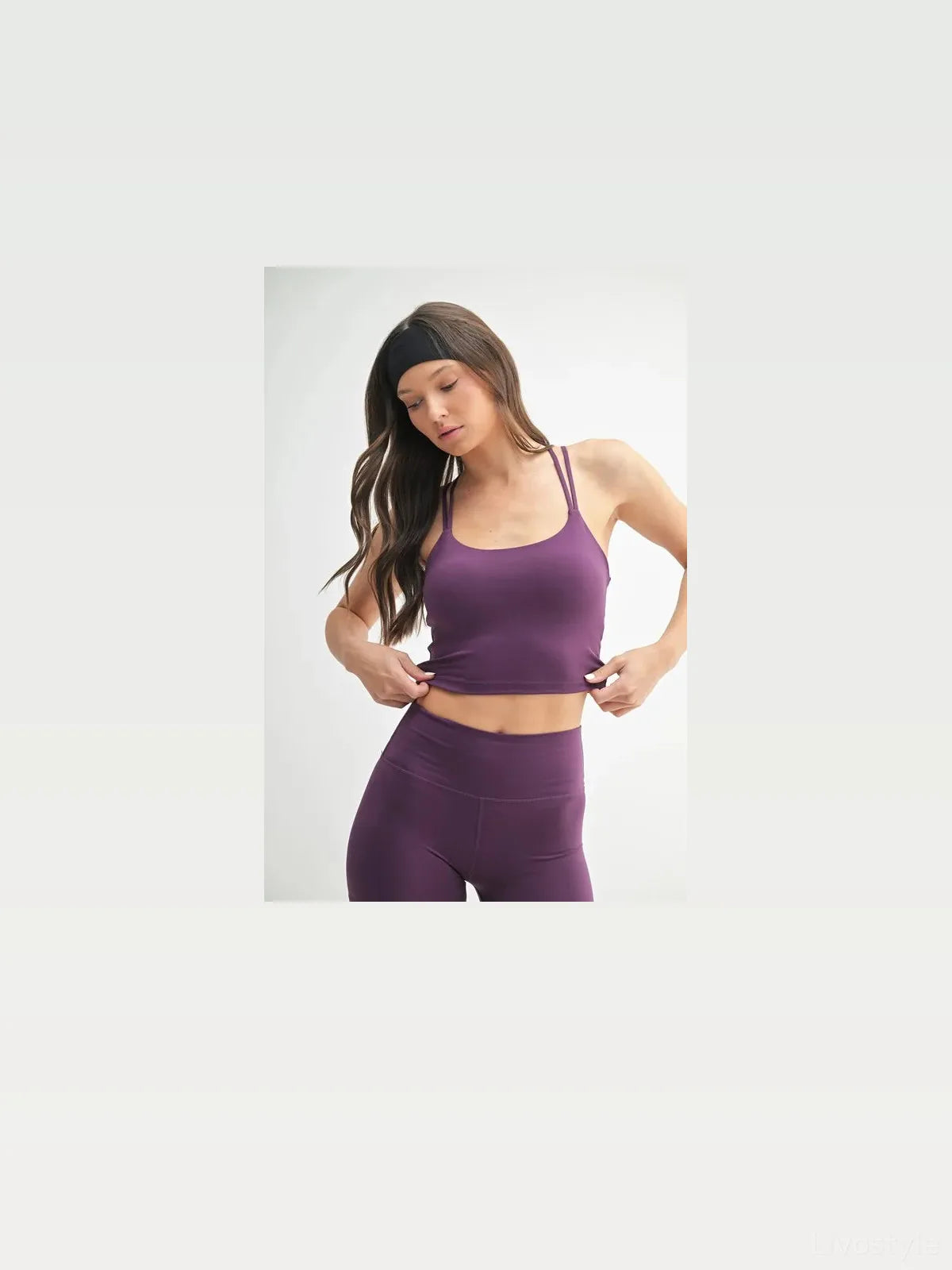 Seamless Crisscross Back Sports Bra for Low to Medium Impact