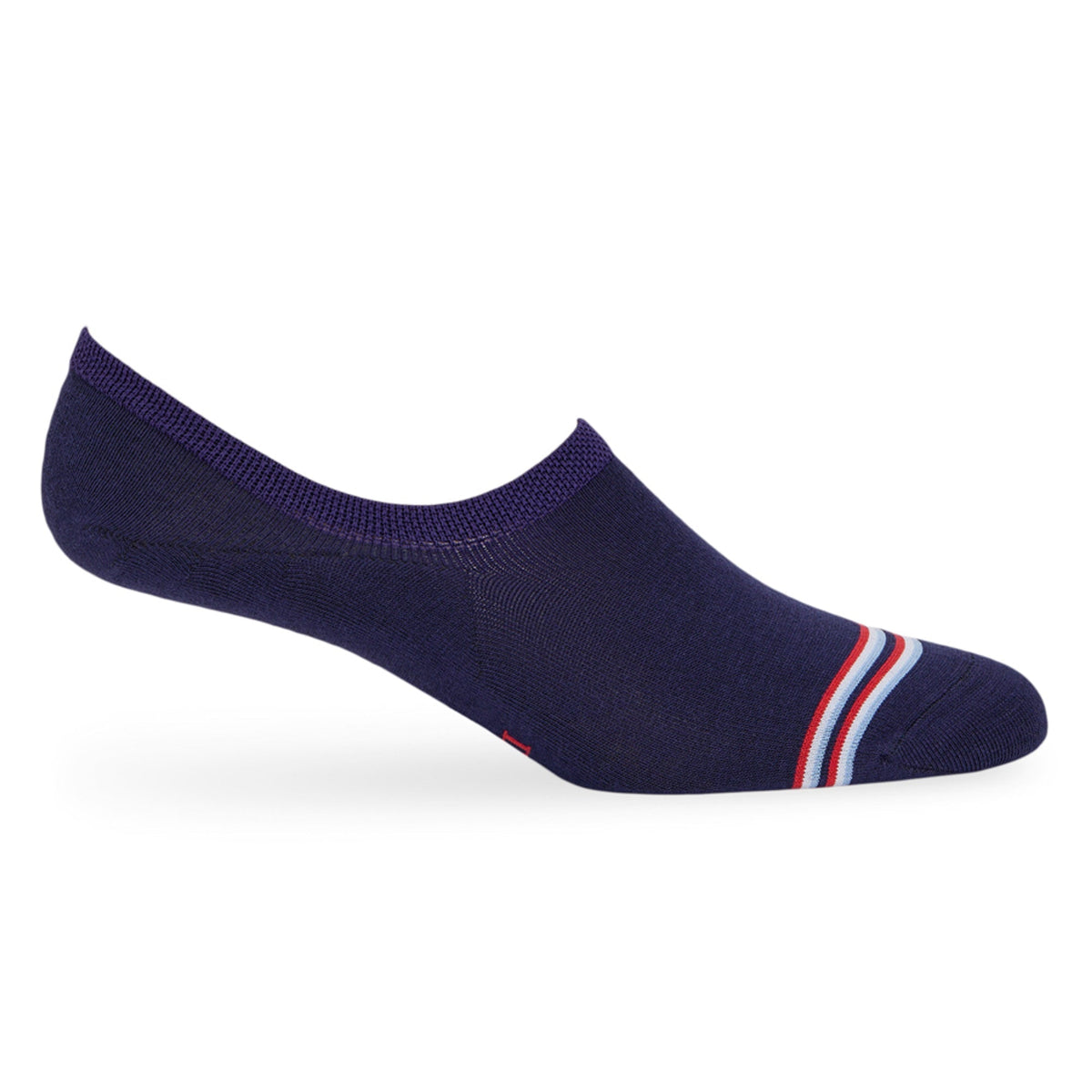 Navy Stripe No Show