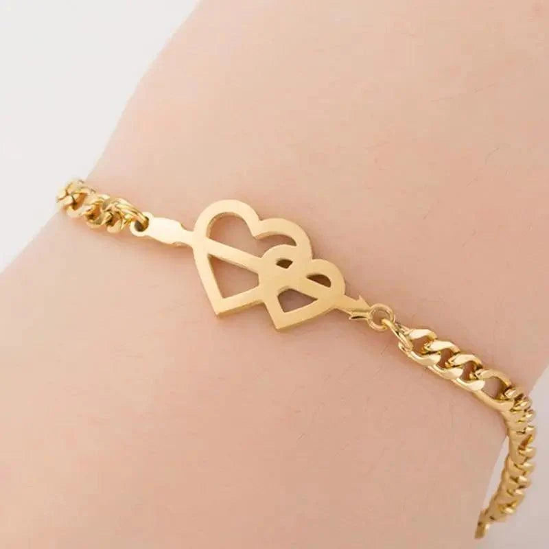 New Modern Elegant Stainless Steel Luxury Bracelet For Women Lovely Animal Butterfly Elephant Strand Bracelets Bangles Jewelry Accessories