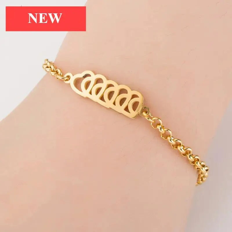 New Modern Elegant Stainless Steel Luxury Bracelet For Women Lovely Animal Butterfly Elephant Strand Bracelets Bangles Jewelry Accessories