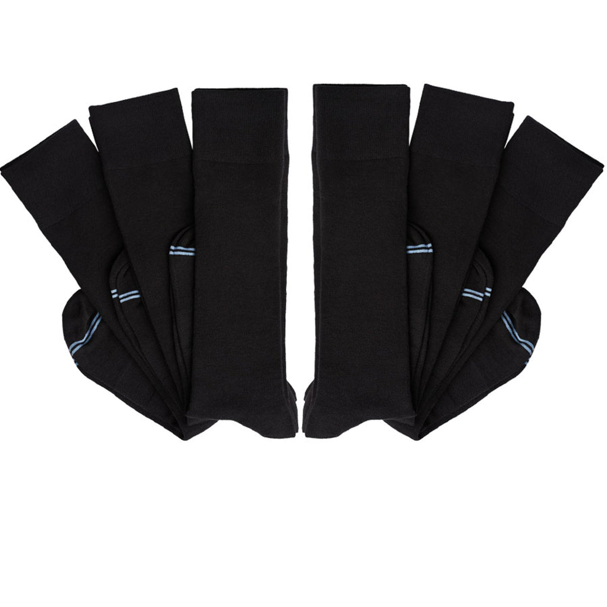 Nyx 6-Pack - Black Dress Socks