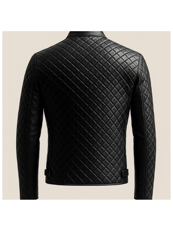Men's Ollie Black Leather Biker Jacket
