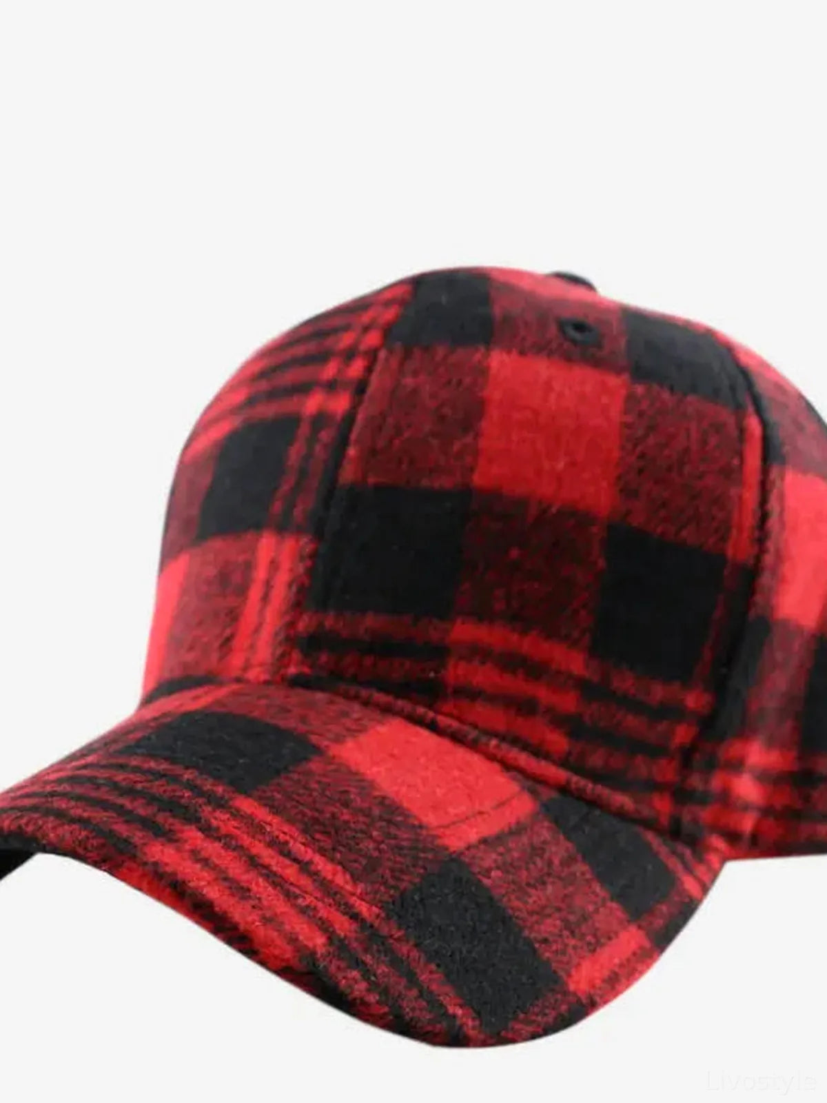 Plaid Adjustable Cotton Baseball Cap