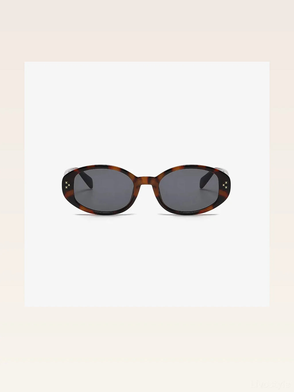Polycarbonate Frame Oval Sunglasses