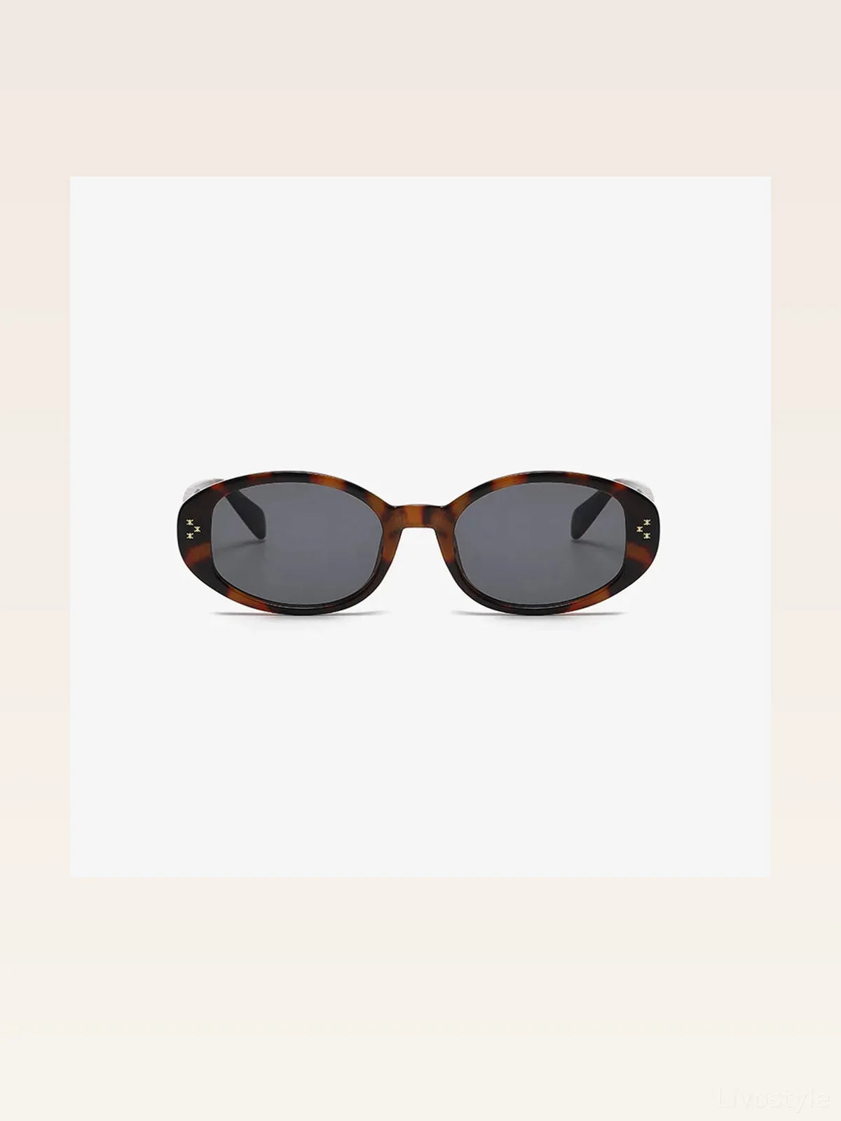 Polycarbonate Frame Oval Sunglasses