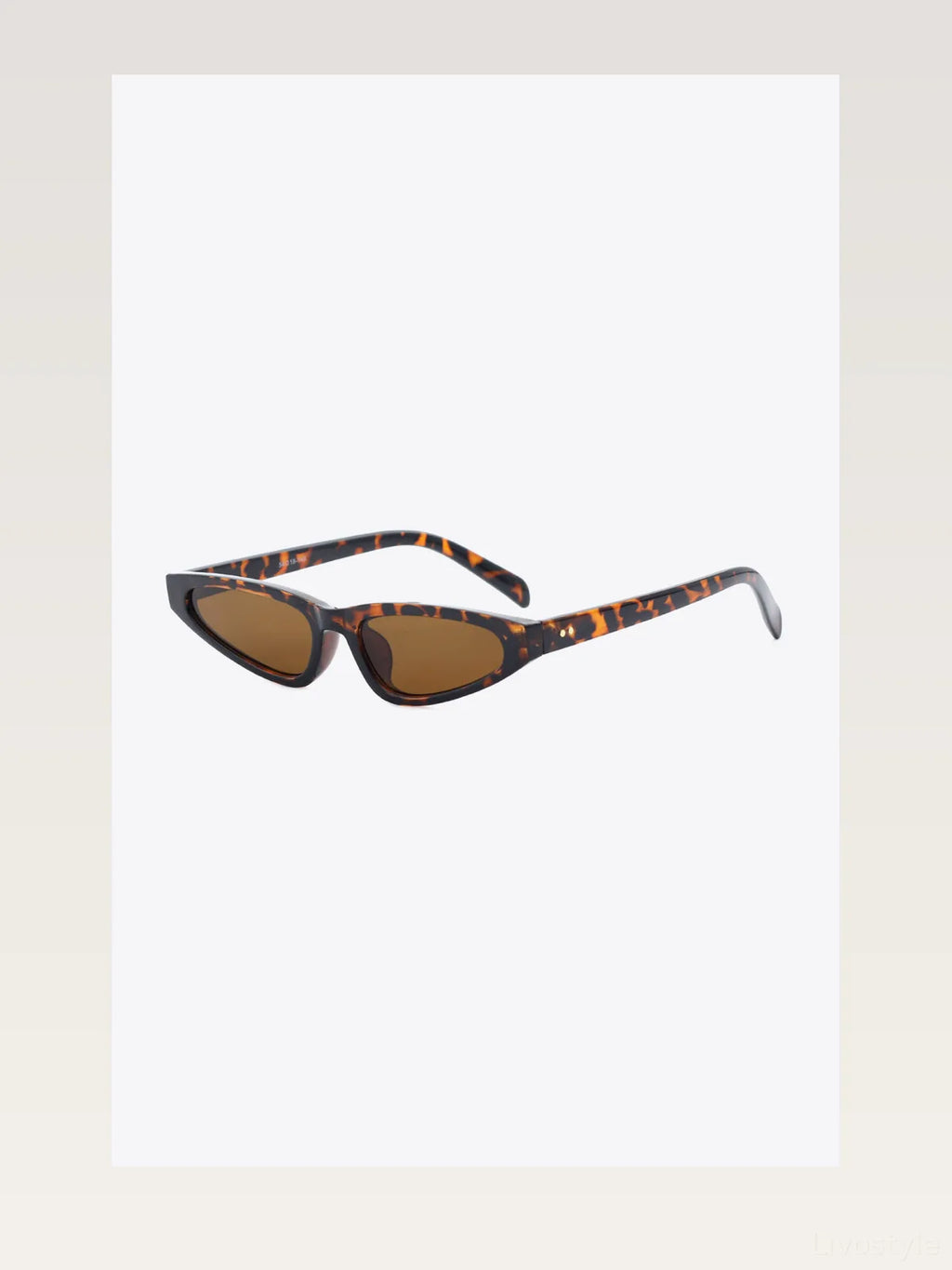 UV400 Polycarbonate Cat Eye Sunglasses with Thin Frame