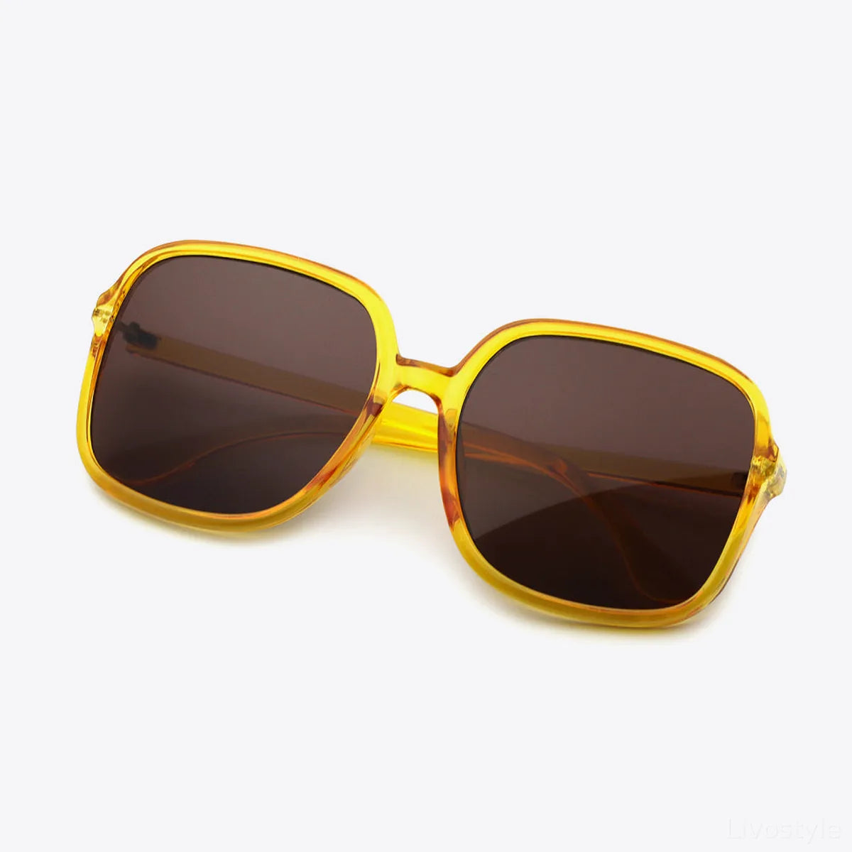 Square Polycarbonate Sunglasses with UV400 Shatter-Resistant Lenses