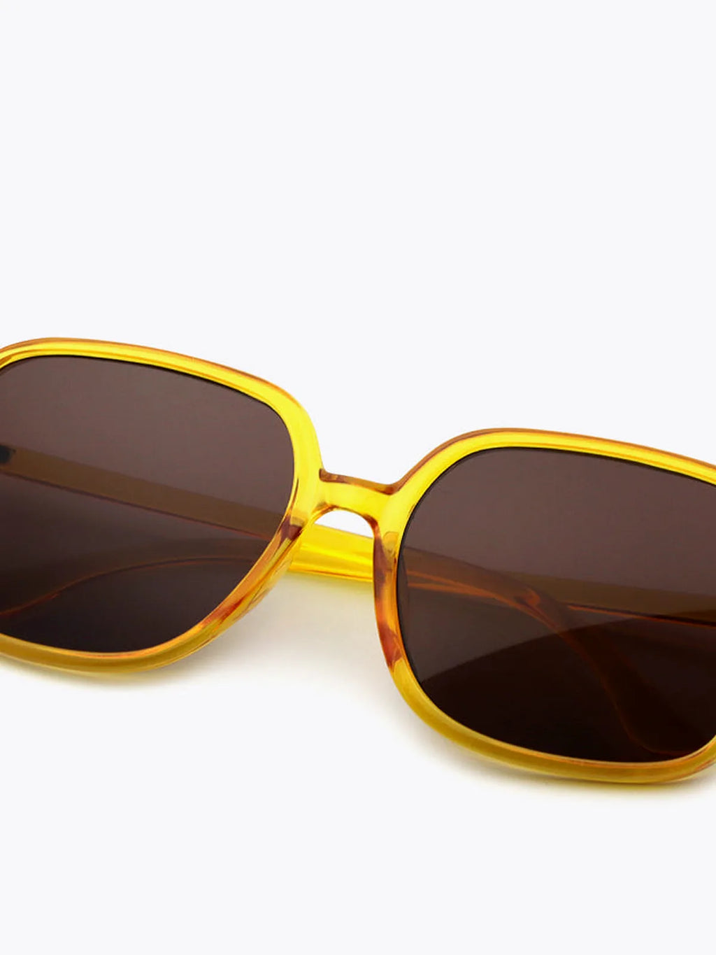 Square Polycarbonate Sunglasses with UV400 Shatter-Resistant Lenses
