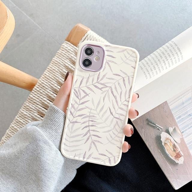 Vintage Leaves Shockproof iPhone Case