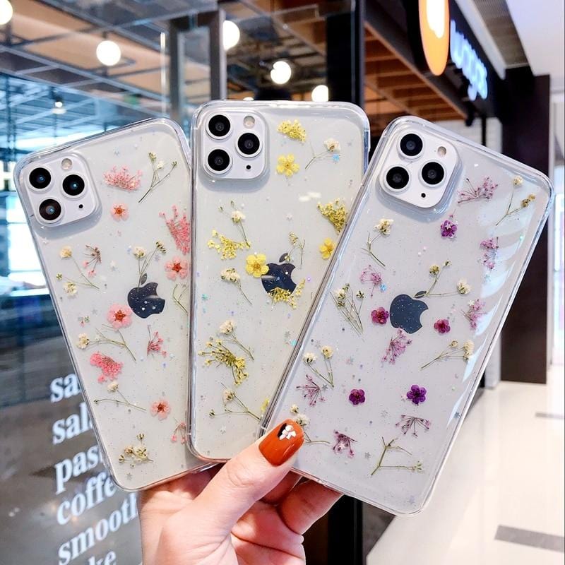 Real Dried Flowers iPhone Case