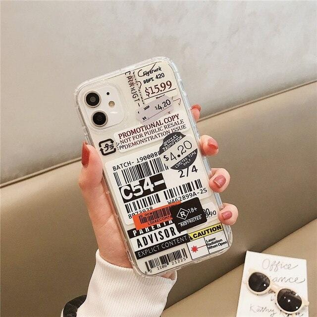 Stamp Label Barcode iPhone Case