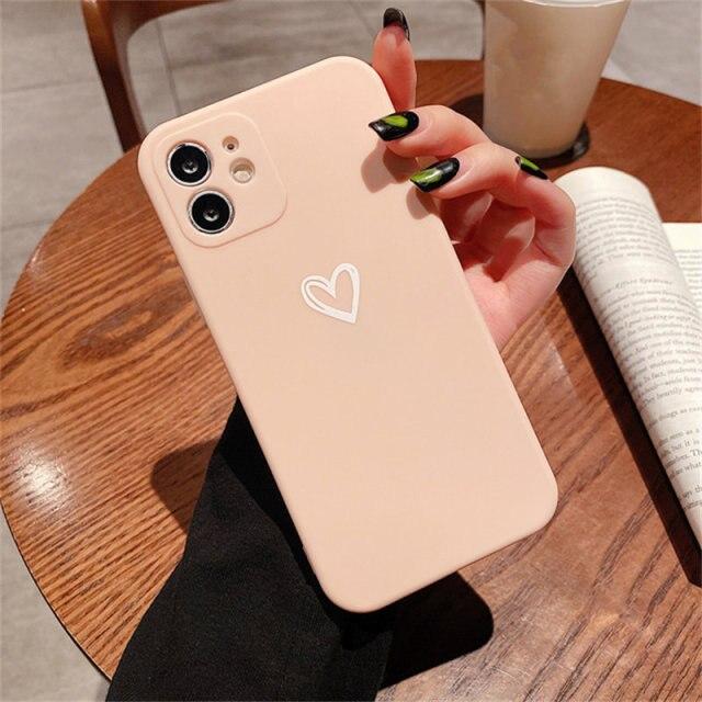 Shockproof Soft Love Heart iPhone Case