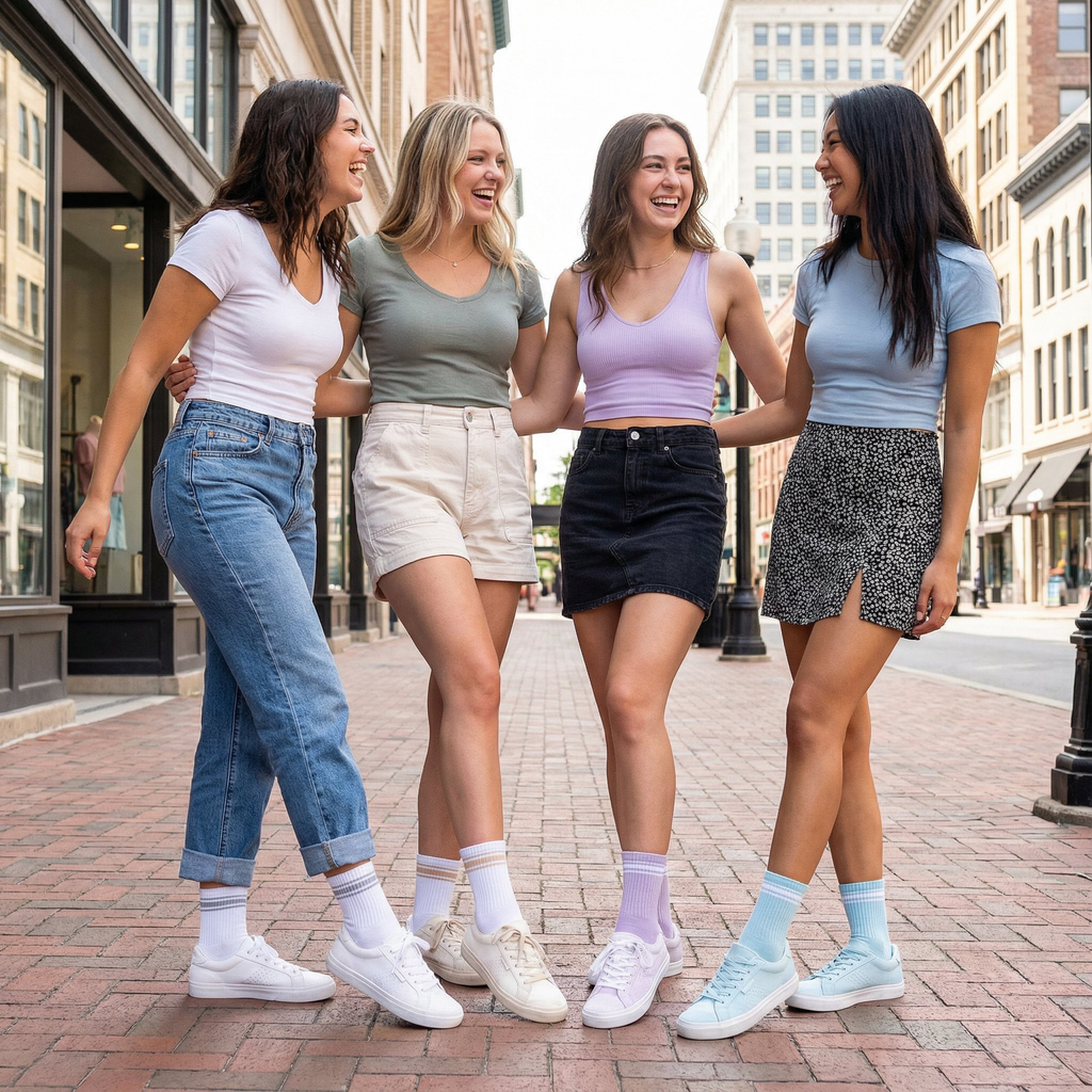 Women's Quarter Crew 4-Pack