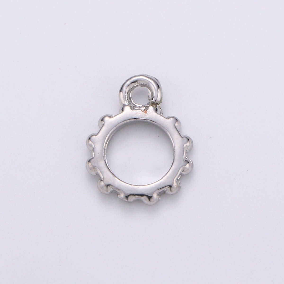 Round Gold Bail, Silver bail, Lead Nickel free, Pendant bail  Rose Gold bail for charm Necklace making supplies, Jewelry supplies K-192 - K-195