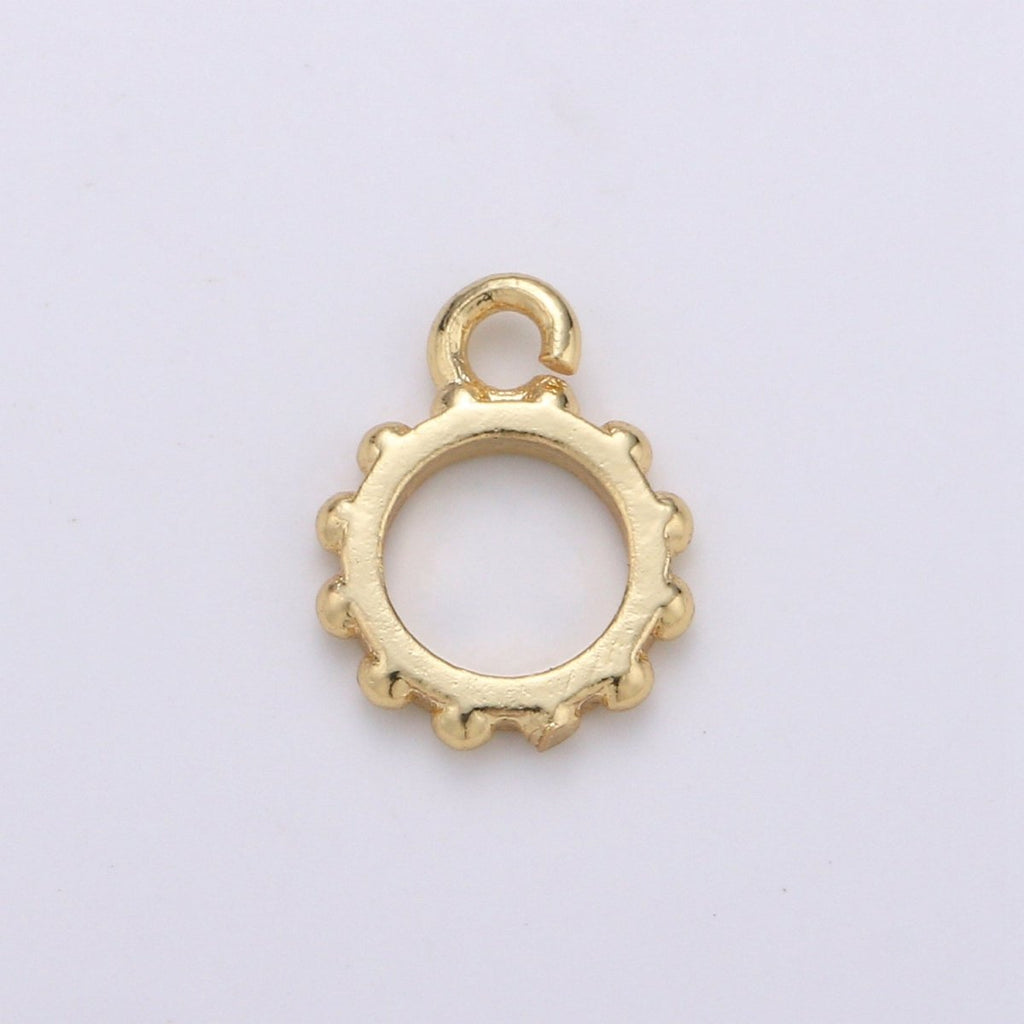 Round Gold Bail, Silver bail, Lead Nickel free, Pendant bail  Rose Gold bail for charm Necklace making supplies, Jewelry supplies K-192 - K-195