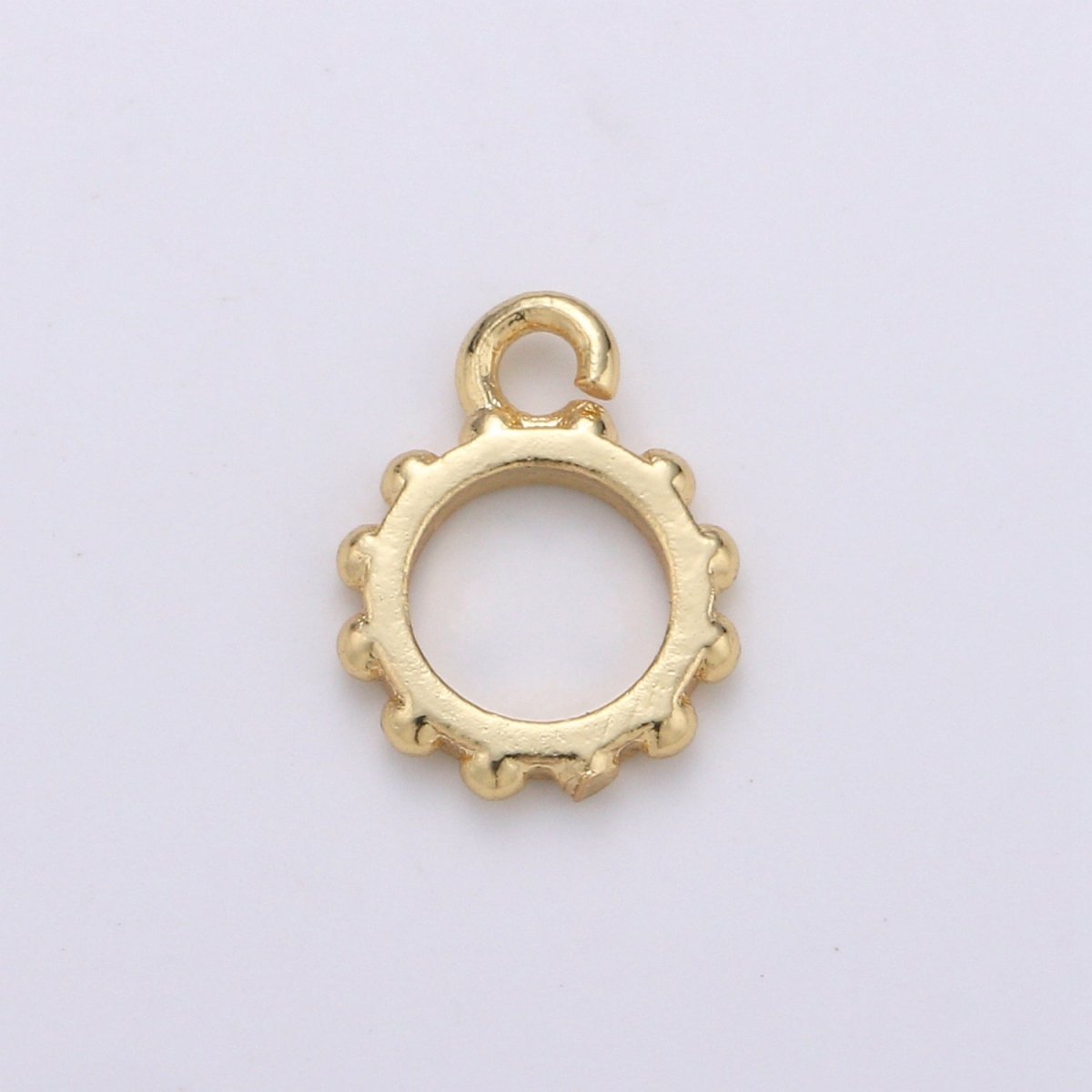 Round Gold Bail, Silver bail, Lead Nickel free, Pendant bail  Rose Gold bail for charm Necklace making supplies, Jewelry supplies K-192 - K-195