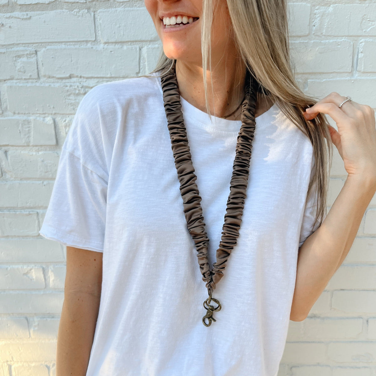 Dark Brown Lanyard