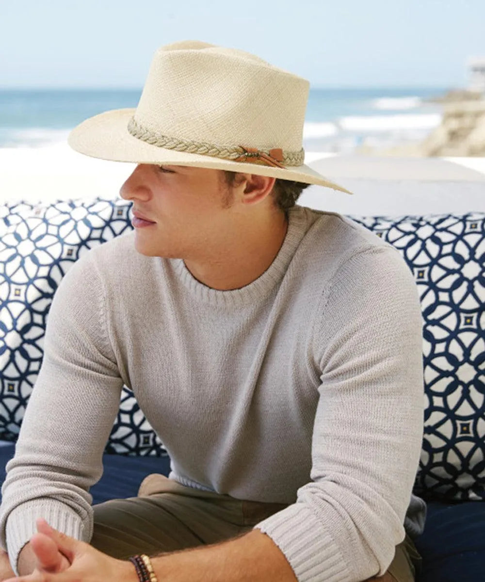 Scala Taos - Panama Straw Fedora Hat