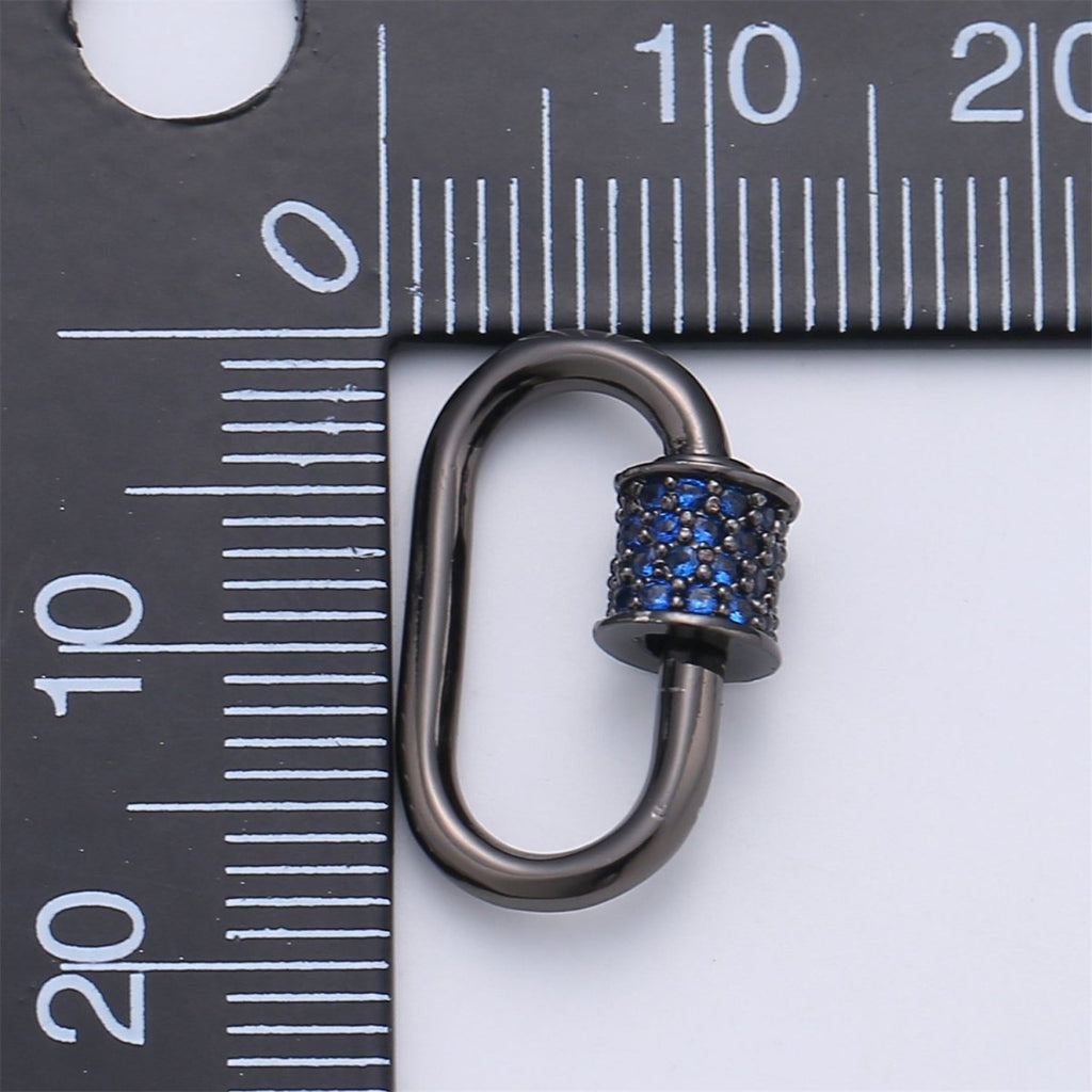 Screw Lock Oval #6 Black K-131