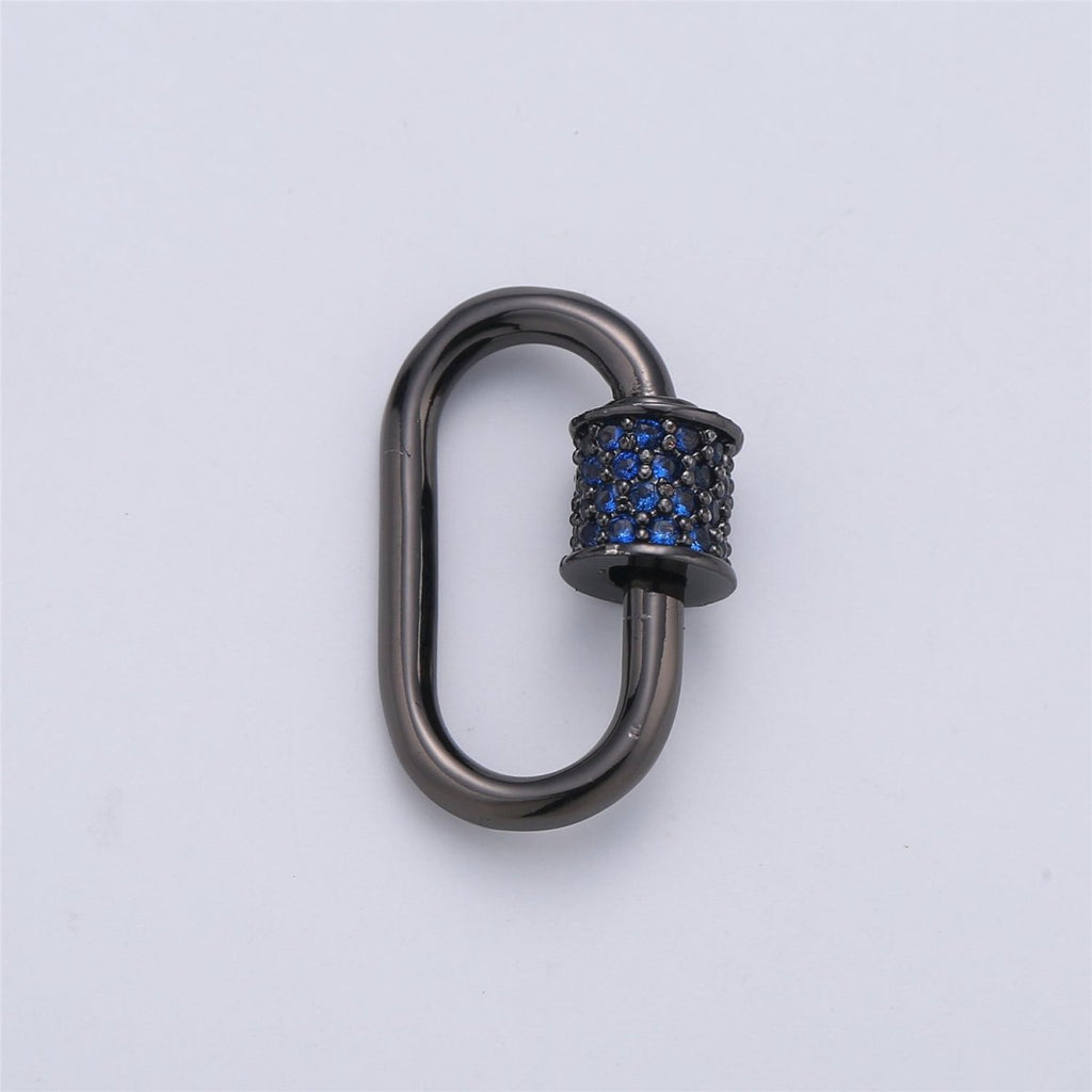 Screw Lock Oval #6 Black K-131