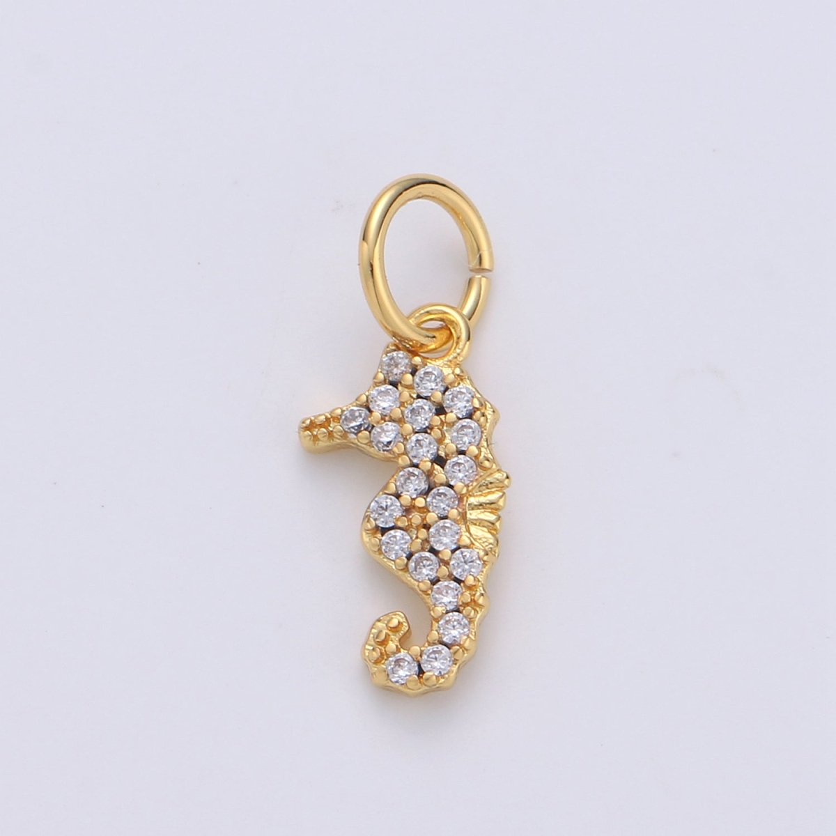Seahorse 24K Gold Filled Tiny Charms, Gold Filled Seahorse Charm, Gold Seahorse, Silver Sea horse charm Under the sea Jewelry Inspired  D-698 D-699