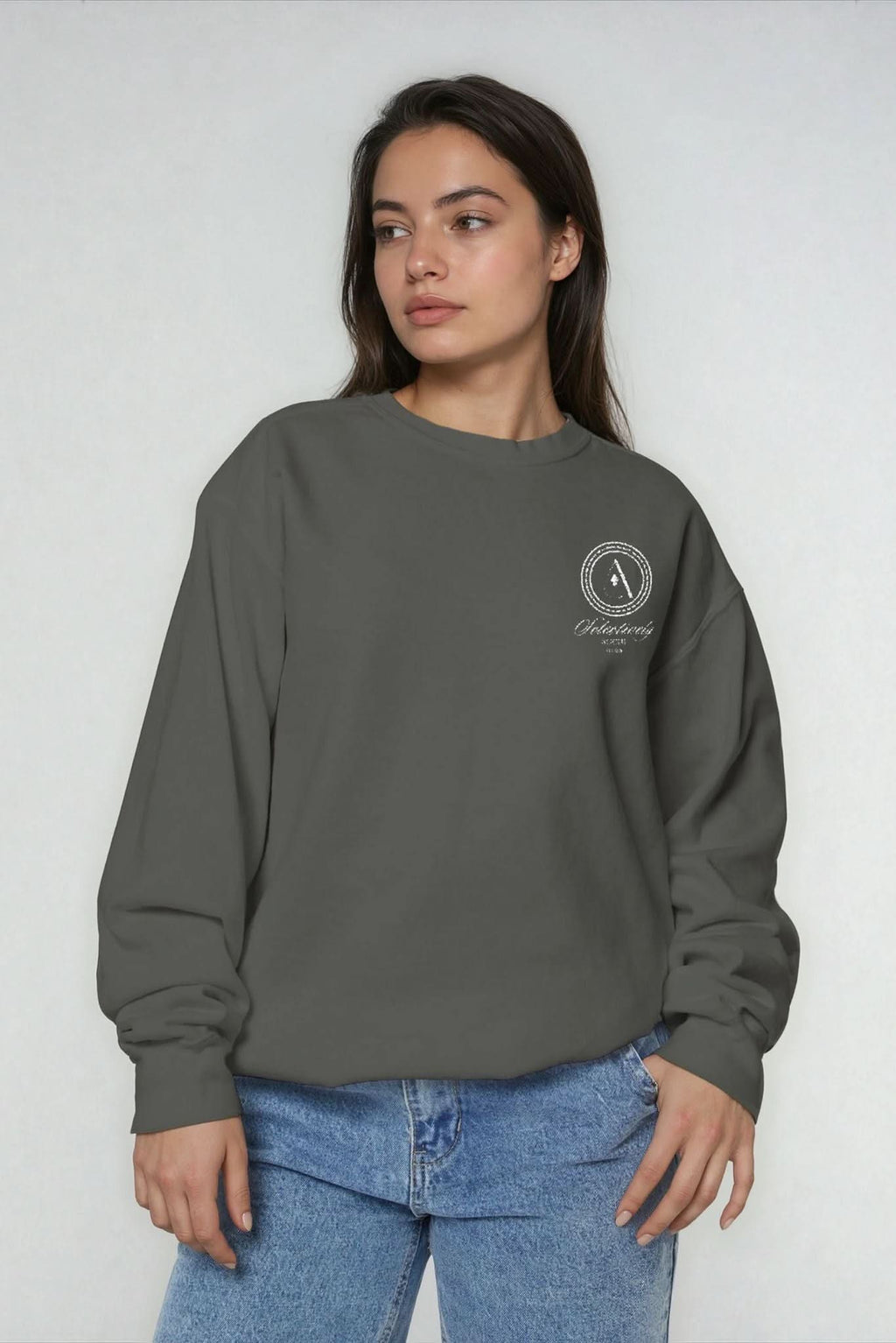 Selectively Social Cotton Crew Neck Pullover