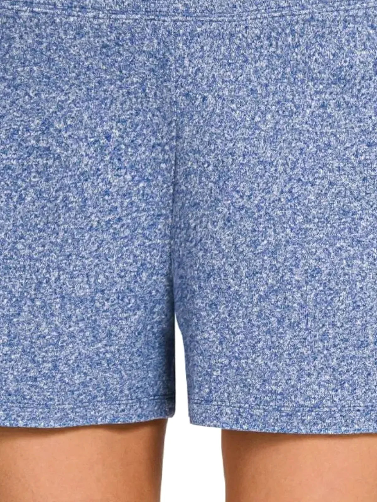 Melange Hacci Knit High Waist Elastic Shorts