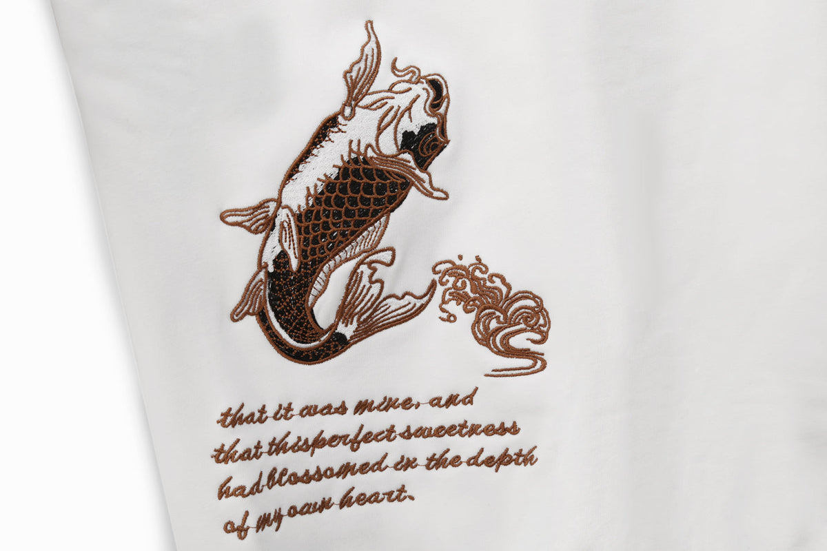 SW9014 Destiny Koi Embroidery Sweater