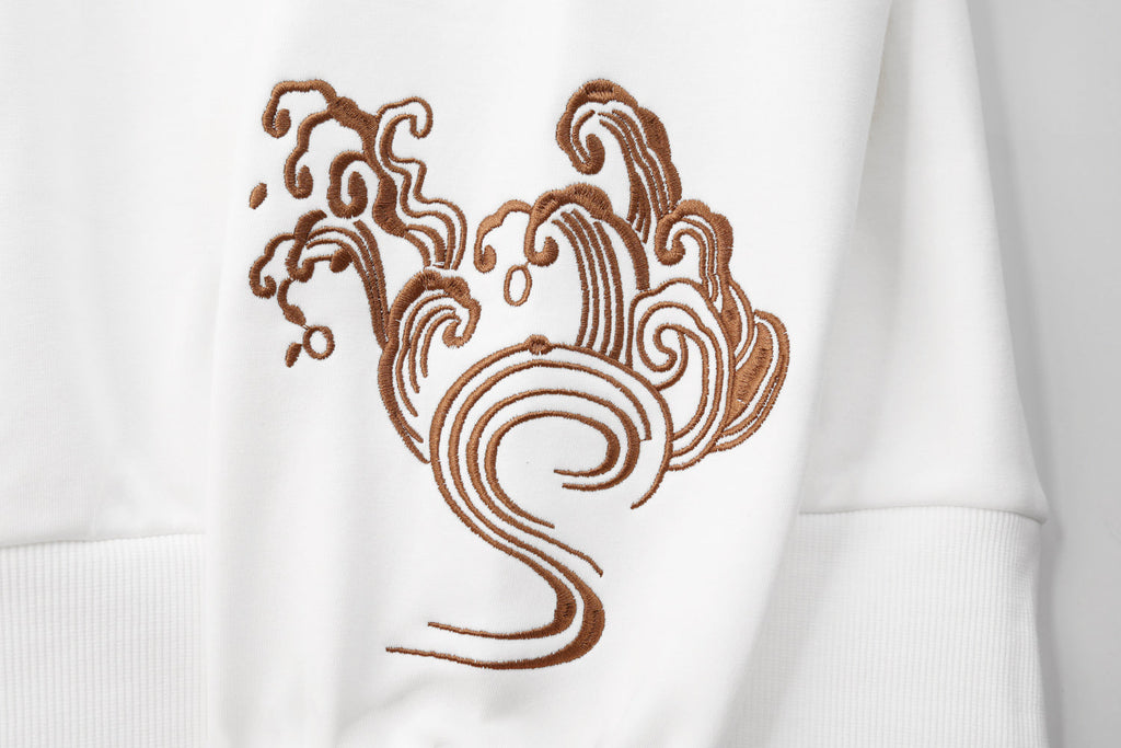 SW9014 Destiny Koi Embroidery Sweater