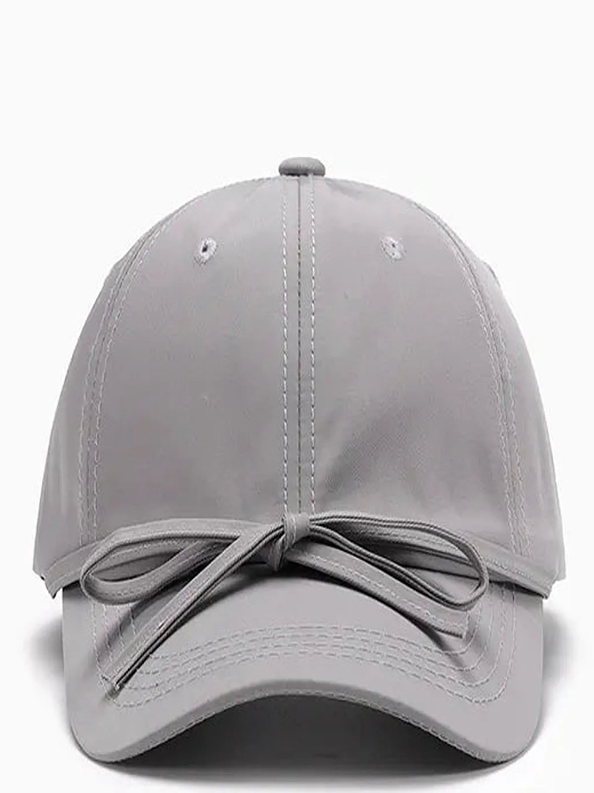 Tied Bow Cotton Baseball Cap