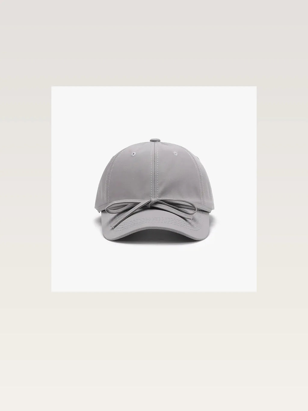 Tied Bow Cotton Baseball Cap