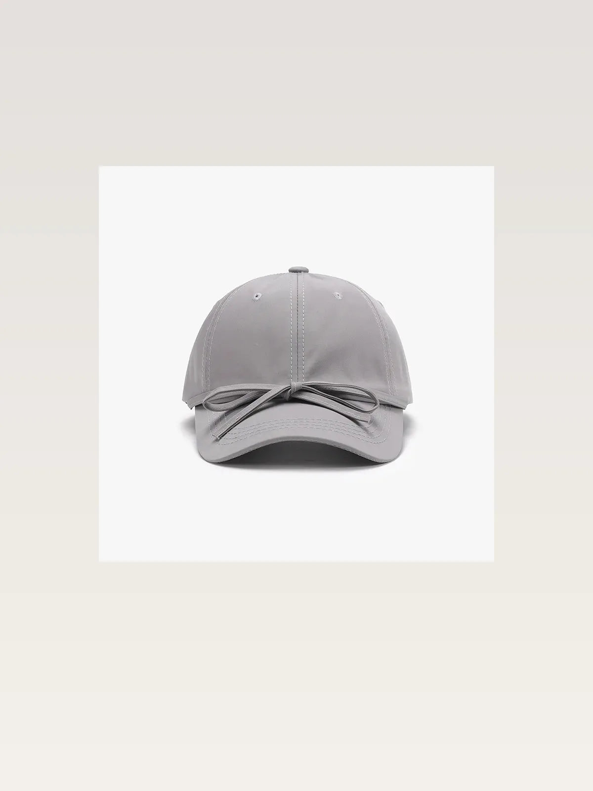 Tied Bow Cotton Baseball Cap