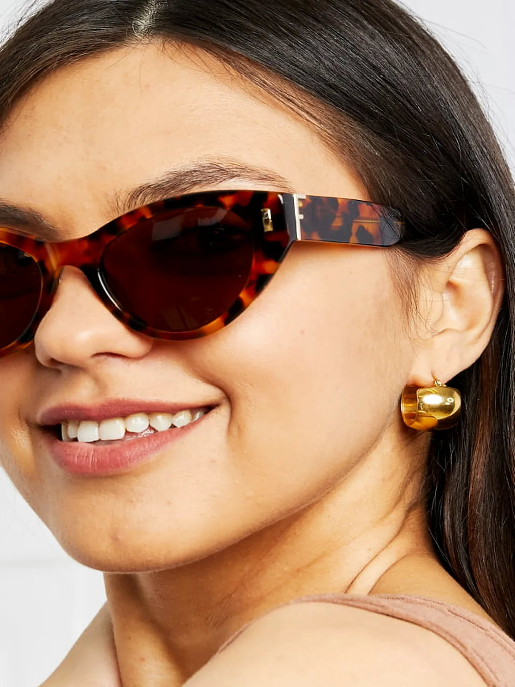 Tortoiseshell Acetate Frame Sunglasses