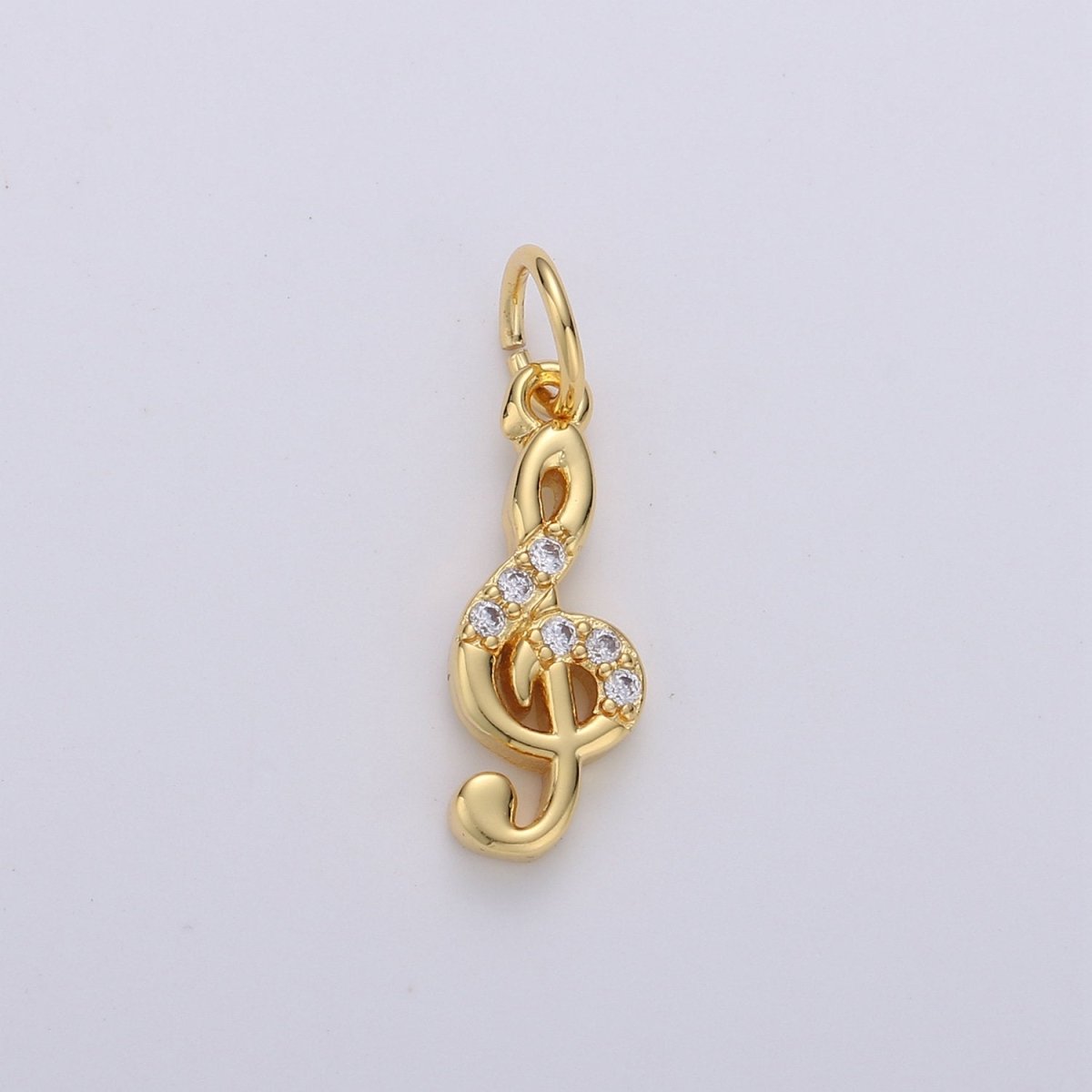 Treble Clef Charms Musical Note Charm Music Pendant Gold Filled Charm Musician Jewelry for Bracelet Necklace Earring Charm D-291  D-292