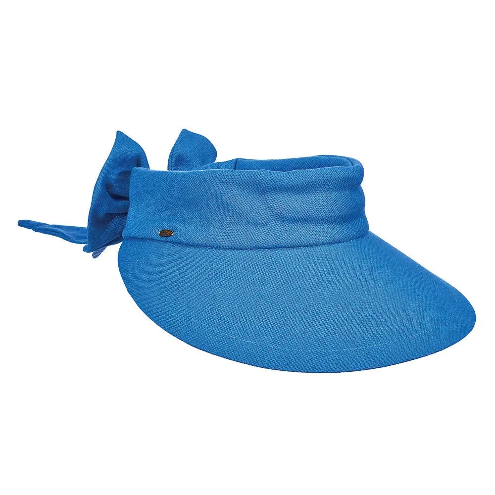 Scala Cotton Bow Visor - Womens Visor