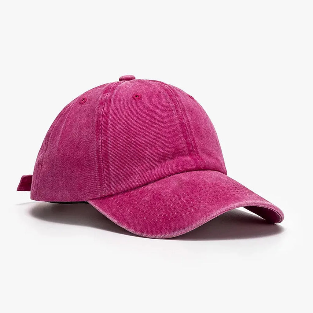 Washed Curved-Brim Adjustable Baseball Cap