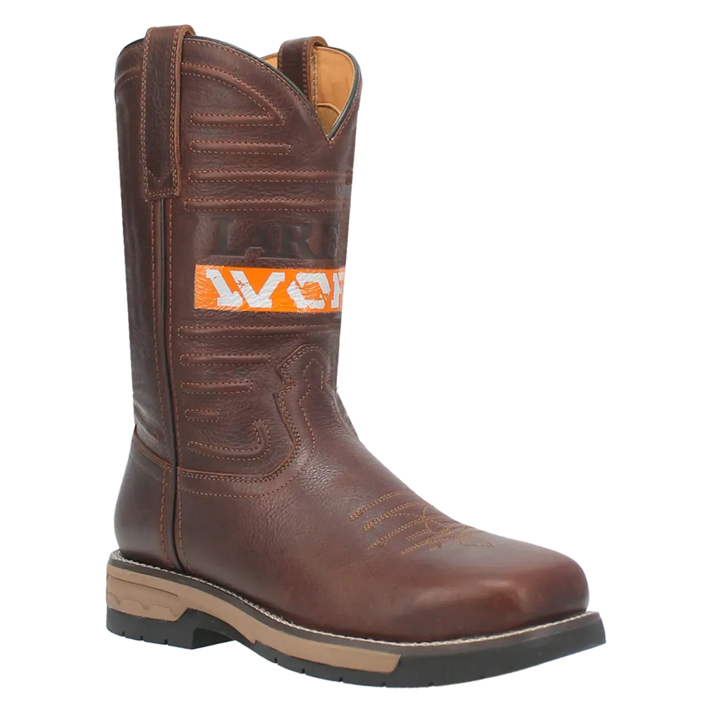 Laredo Workhorse (Broad Square Toe) - Men's Leather Cowboy Work Boot
