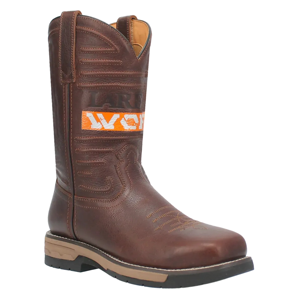 Laredo Workhorse (Broad Square Toe) - Men's Leather Cowboy Work Boot