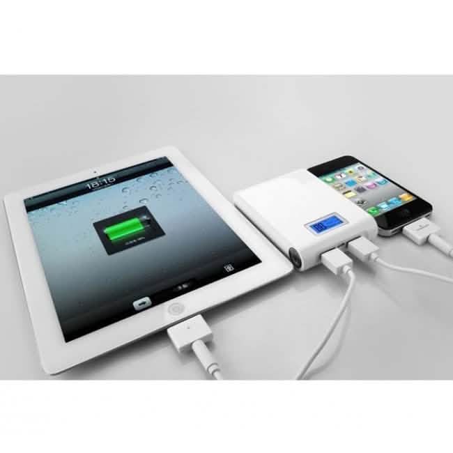 12,000mAh Safe External Battery PowerBank and Flashlight