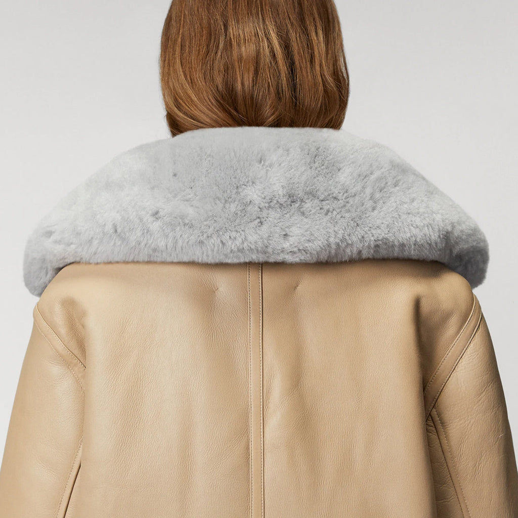 Women’s Shearling Aviator Leather Jacket